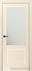 Дверь Краснодеревщик 732.1 (стекло матовое) с фурнитурой, MDF Эмаль жемчужная