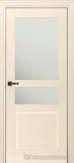 Дверь Краснодеревщик 733.1 (стекло матовое) с фурнитурой, MDF Эмаль жемчужная